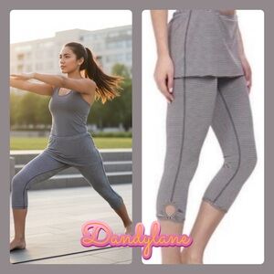 Prana Stripe Skirt  Leggings Size XL